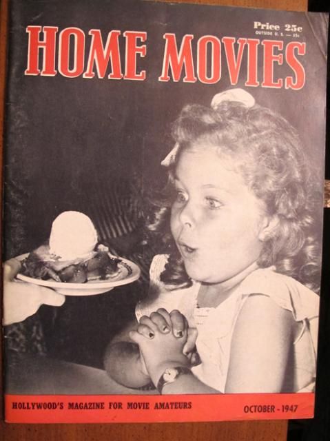 HOME MOVIES magazine side cover October 1947