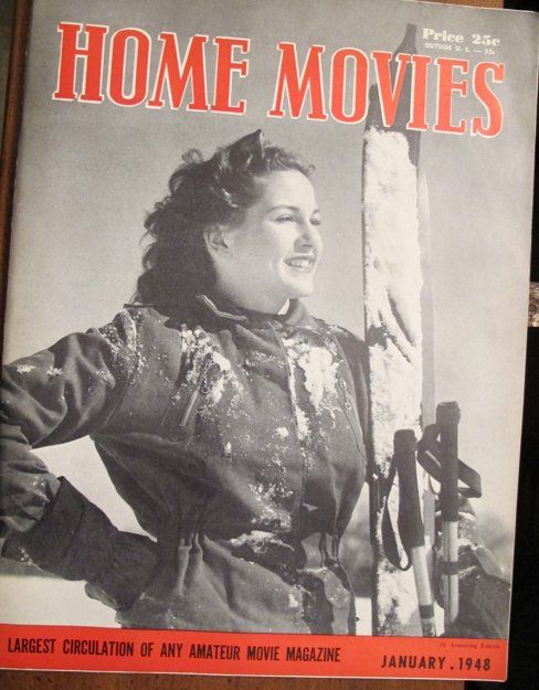 HOME MOVIES magazine side cover January 1948