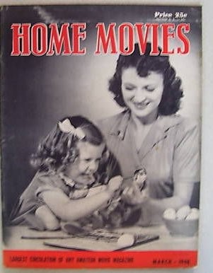 HOME MOVIES magazine side cover March 1948