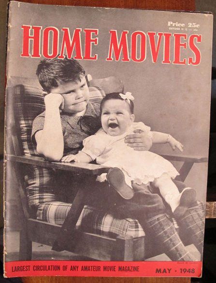 HOME MOVIES magazine side cover May 1948
