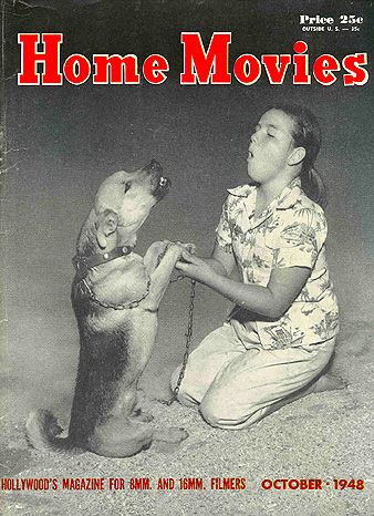 HOME MOVIES magazine side cover October 1948