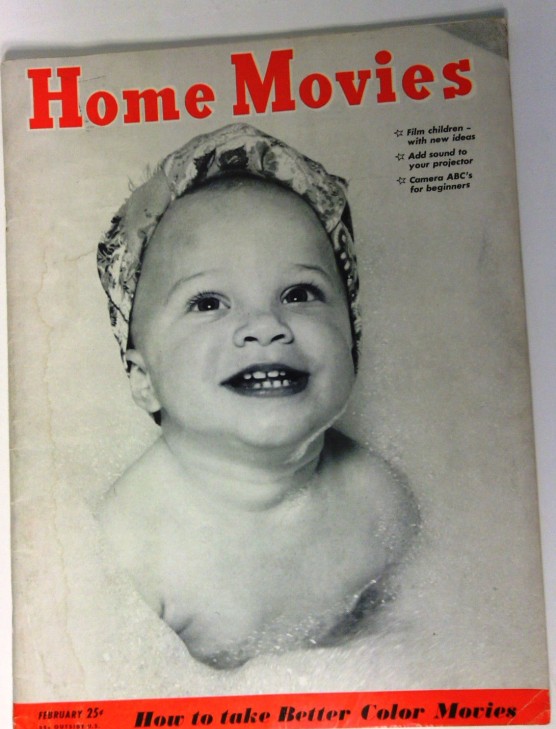 HOME MOVIES magazine side cover February 1949