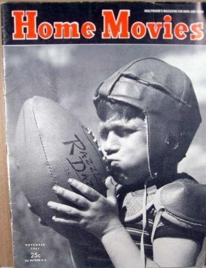 HOME MOVIES magazine side cover November 1951