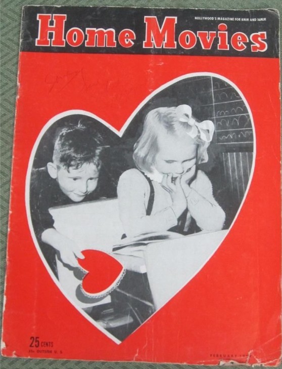HOME MOVIES magazine side cover April 1952