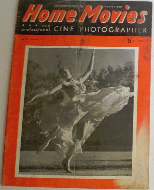 HOME MOVIES magazine side cover May 1954