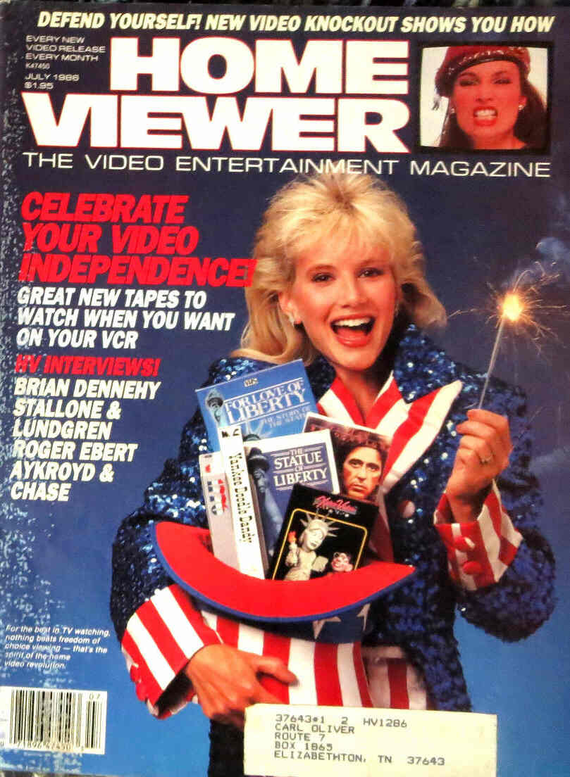 HOME VIEWER magazine side cover July 1986