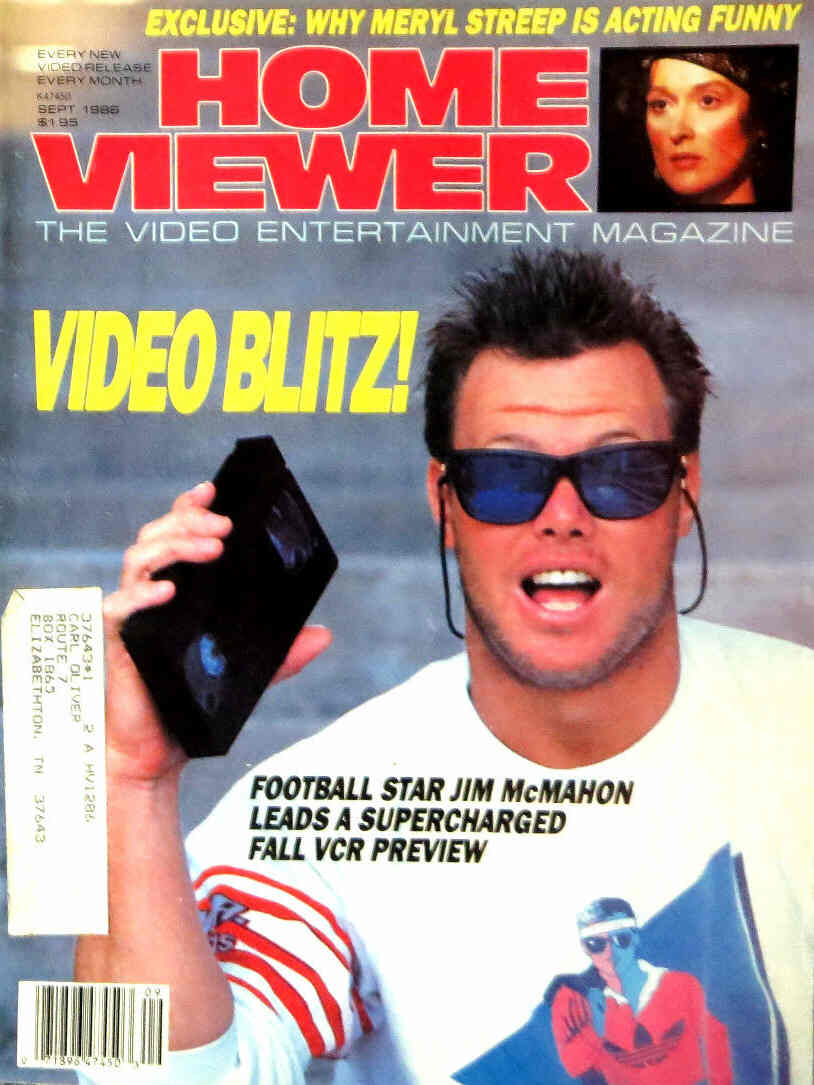 HOME VIEWER magazine side cover September 1986
