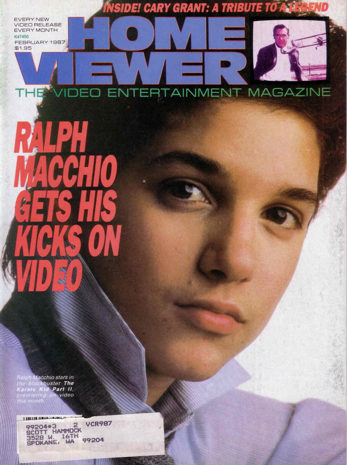 HOME VIEWER magazine side cover February 1987