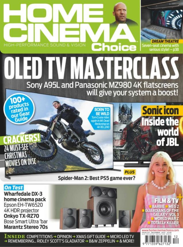 HOME CINEMA CHOICE magazine side cover  December 2023
