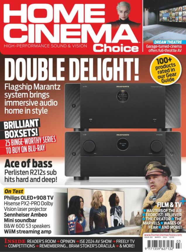 HOME CINEMA CHOICE magazine side cover  March 2024
