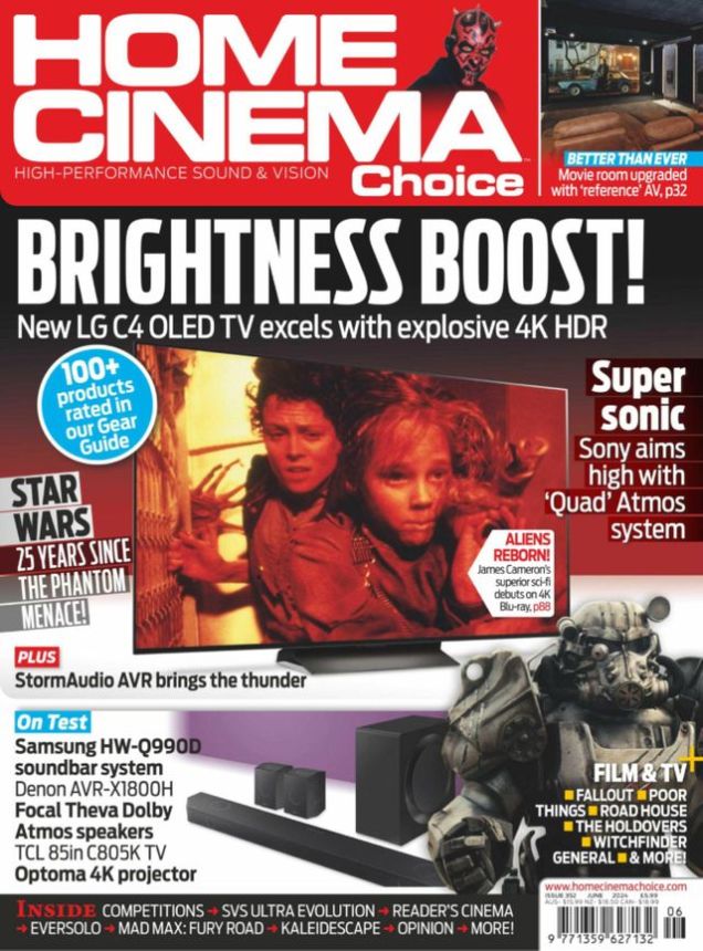 HOME CINEMA CHOICE magazine side cover  June 2024