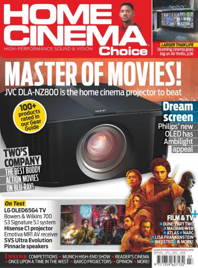 HOME CINEMA CHOICE magazine side cover  July 2024