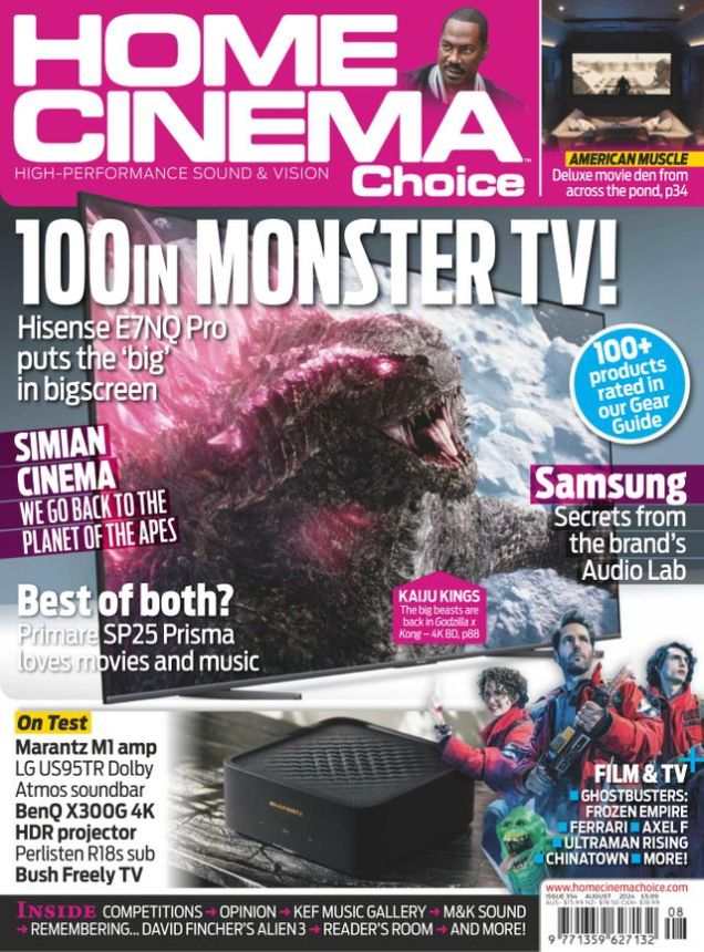 HOME CINEMA CHOICE magazine side cover  August 2024
