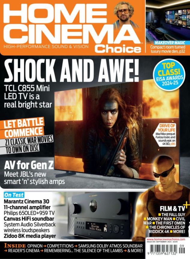 HOME CINEMA CHOICE magazine side cover  September 2024