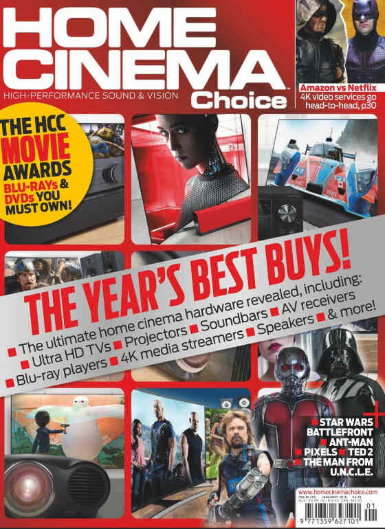 HOME CINEMA CHOICE magazine side cover Issue 255 January 2016