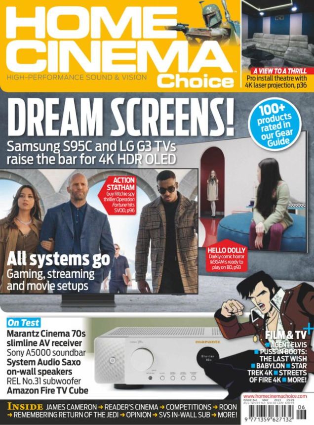 HOME CINEMA CHOICE magazine side cover  May 2023
