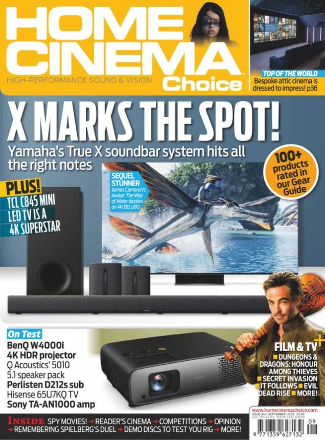 HOME CINEMA CHOICE magazine side cover  September 2023