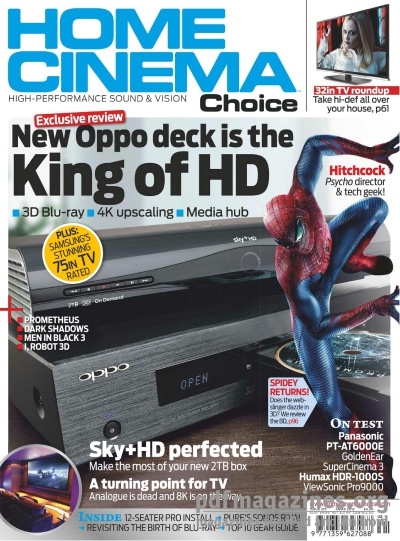 HOME CINEMA CHOICE magazine side cover Issue 215  Christmas December 2012