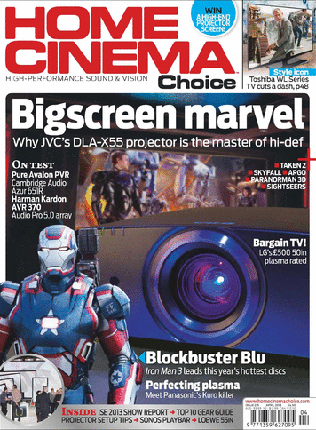 HOME CINEMA CHOICE magazine side cover Issue 219 April 2013