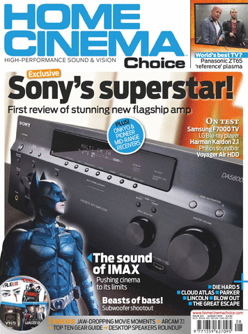 HOME CINEMA CHOICE magazine side cover Issue 223 August 2013