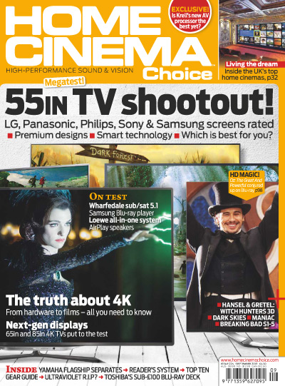 HOME CINEMA CHOICE magazine side cover Issue 224 September 2013
