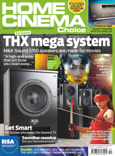 HOME CINEMA CHOICE magazine side cover Issue 225 October 2013