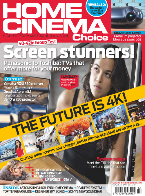 HOME CINEMA CHOICE magazine side cover Issue 227 December 2013