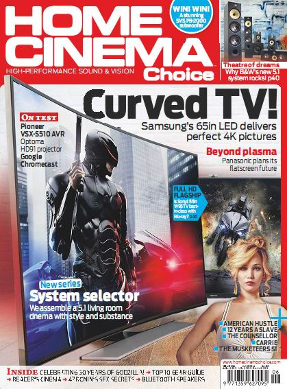 HOME CINEMA CHOICE magazine side cover Issue 234 June 2014