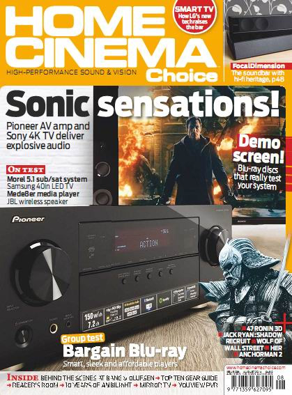 HOME CINEMA CHOICE magazine side cover Issue 236 August 2014