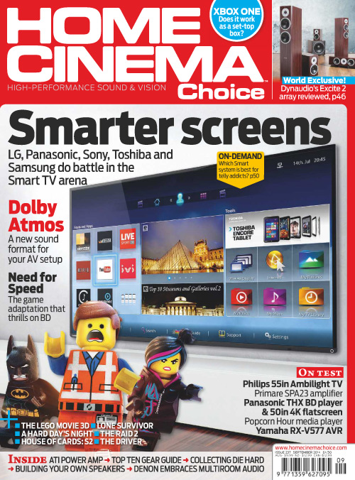 HOME CINEMA CHOICE magazine side cover Issue 237 September 2014