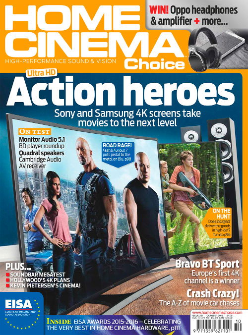 HOME CINEMA CHOICE magazine side cover Issue 251 October 2015