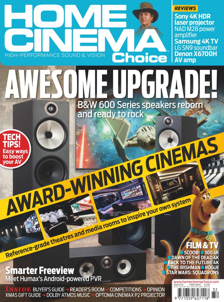 HOME CINEMA CHOICE magazine side cover Issue 316  December 2020