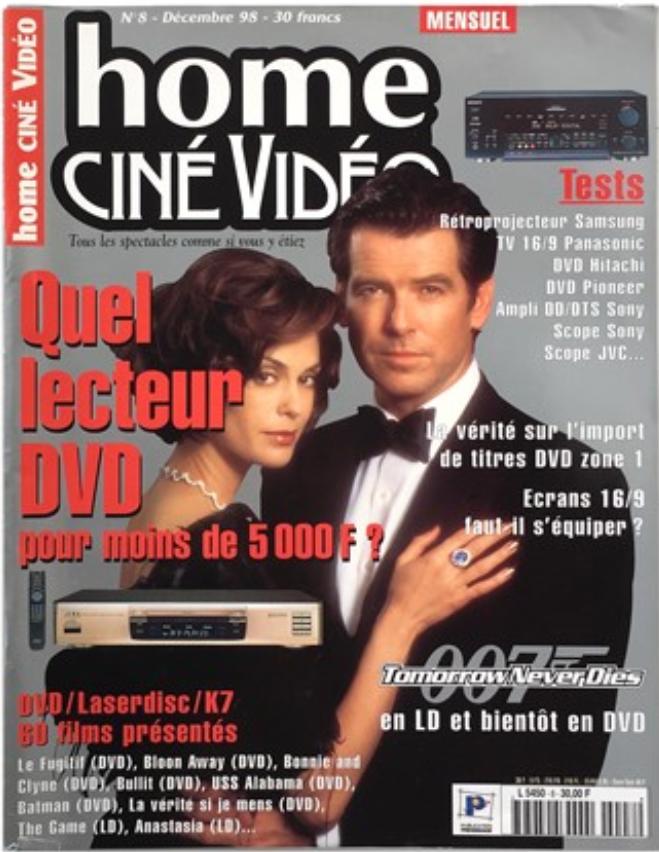 HOME CINE DVD magazine side cover Issue 8  December 1998
