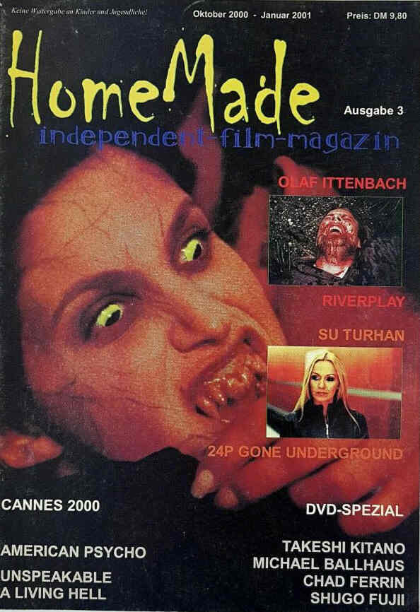 HOME MADE magazine side cover Issue 3  October 2000/ January 2001 