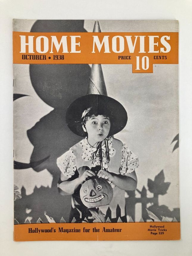 HOME MOVIES magazine side cover  October 1938