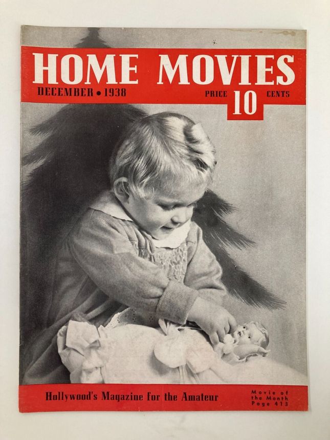 HOME MOVIES magazine side cover  December 1938