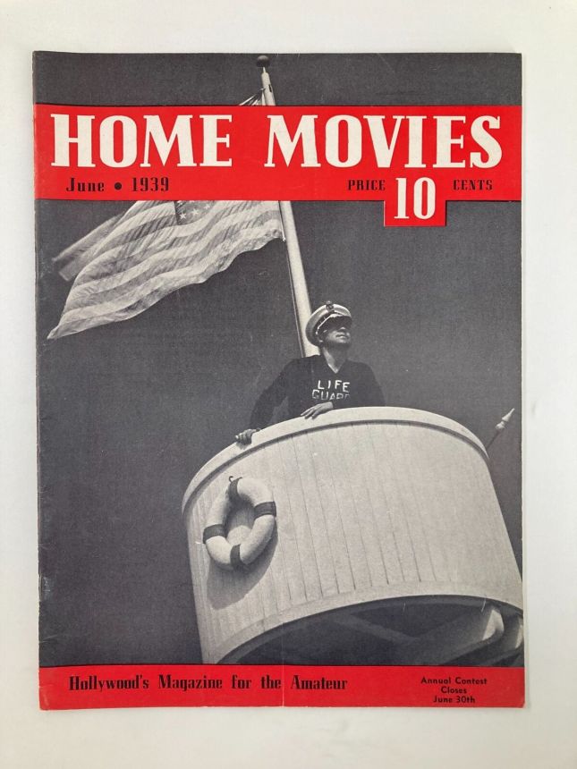HOME MOVIES magazine side cover  June 1939