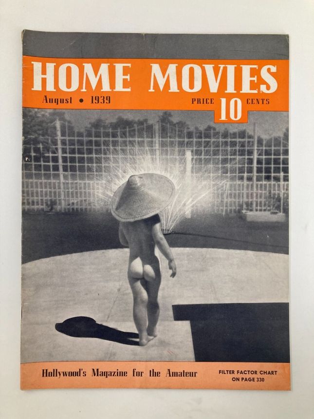 HOME MOVIES magazine side cover  August 1939