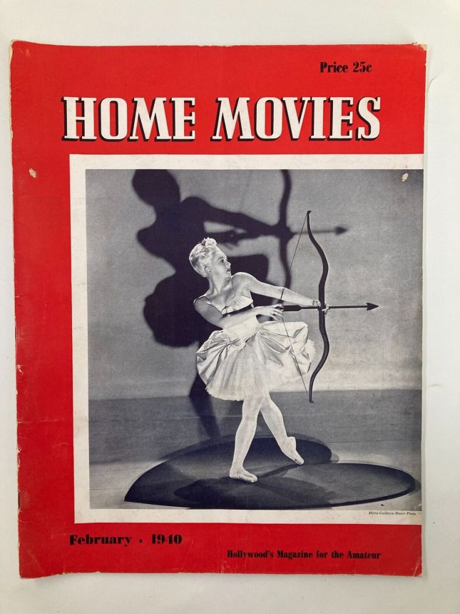 HOME MOVIES magazine side cover  February 1940