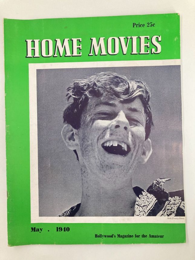 HOME MOVIES magazine side cover  May 1940