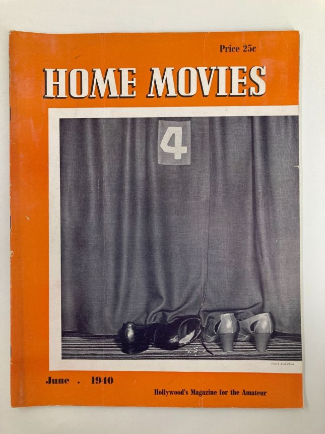 HOME MOVIES magazine side cover  June 1940