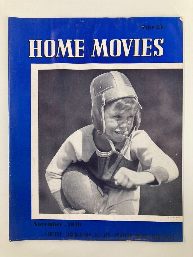 HOME MOVIES magazine side cover  November 1940