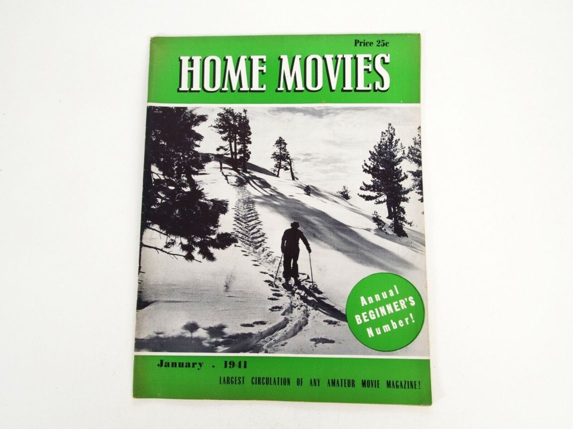 HOME MOVIES magazine side cover  January 1941