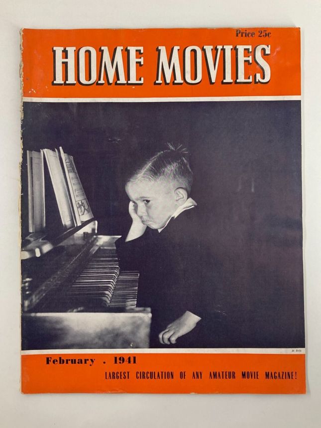 HOME MOVIES magazine side cover  February 1941