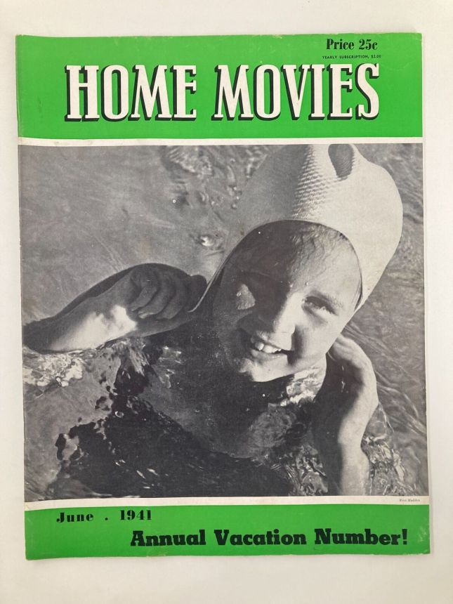HOME MOVIES magazine side cover  June 1941
