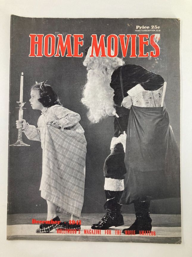 HOME MOVIES magazine side cover  December 1941