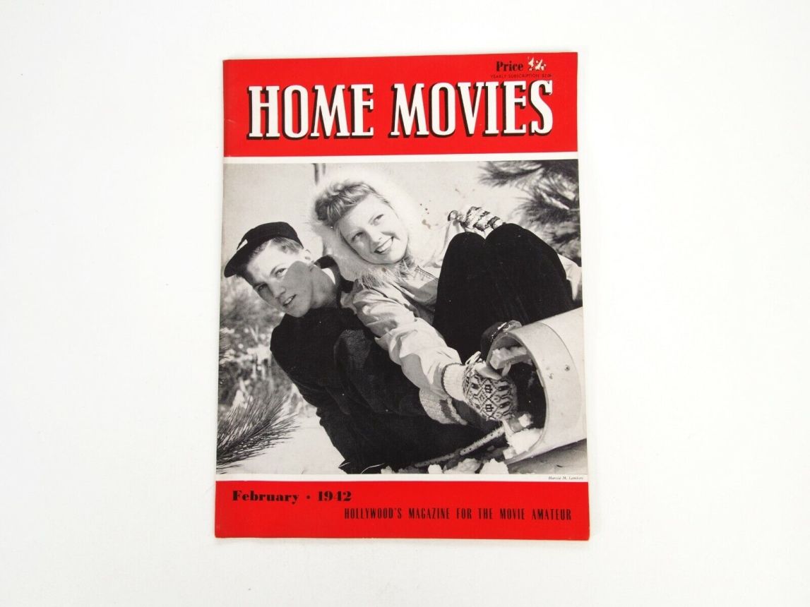 HOME MOVIES magazine side cover  February 1942