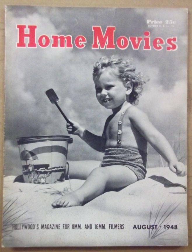 HOME MOVIES magazine side cover  August 1948