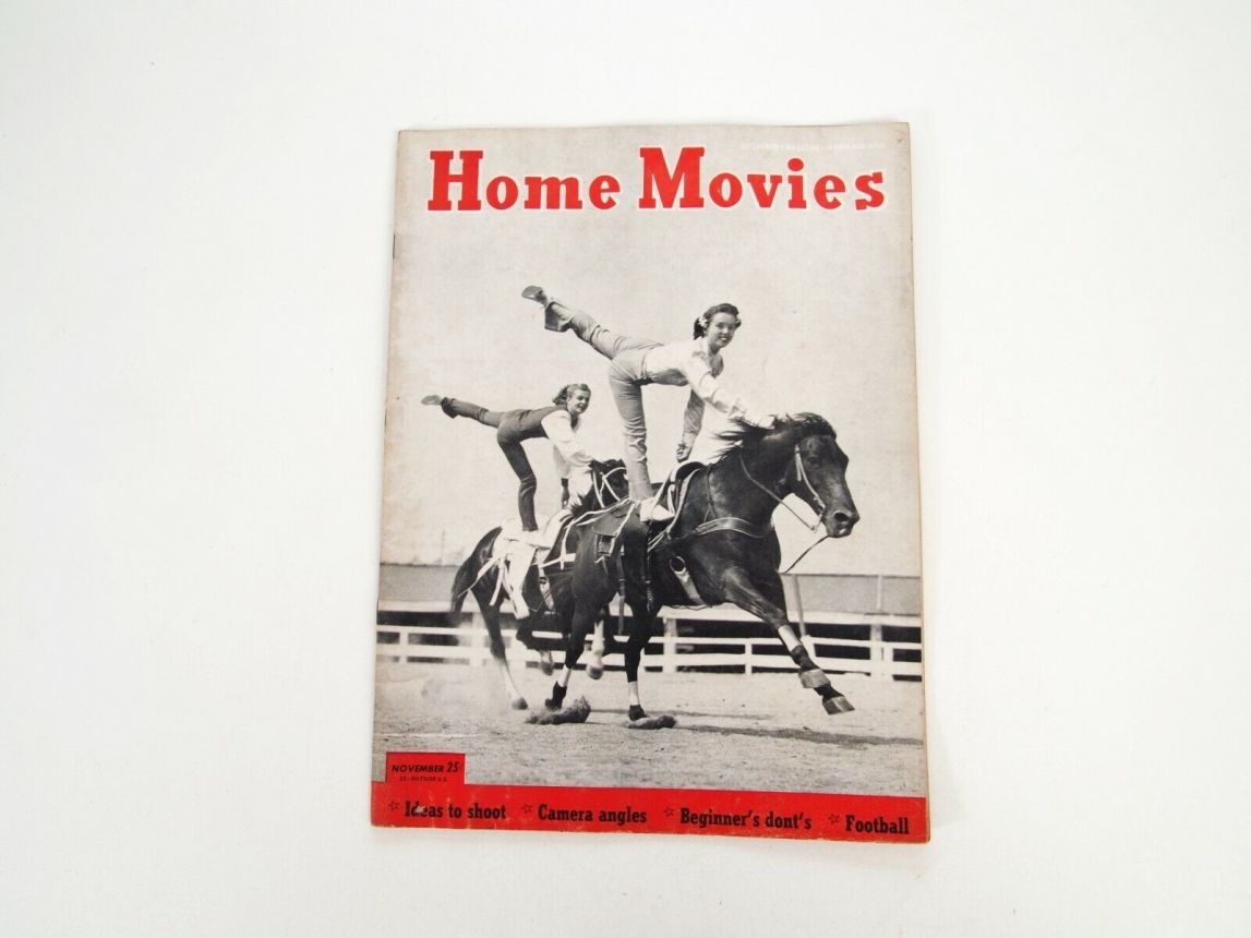 HOME MOVIES magazine side cover  November 1949