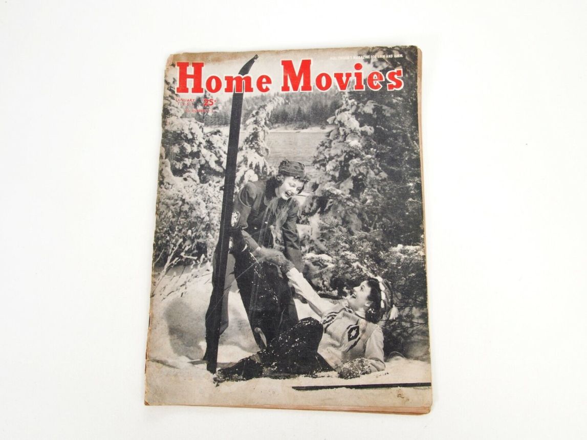HOME MOVIES magazine side cover  January 1951